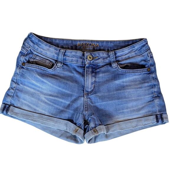 Arizona Jean Co Women’s Shorts Size 7 Denim Roll Cuff - Picture 1 of 6